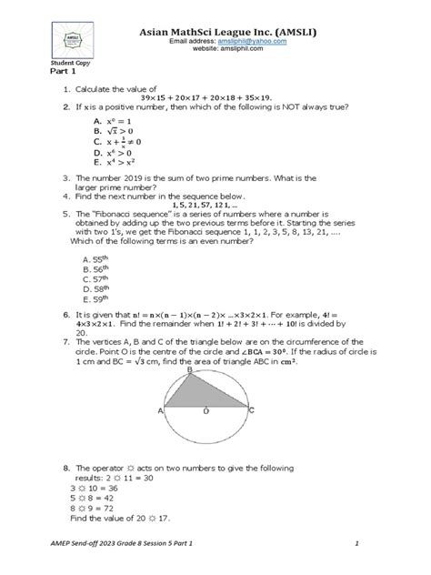 AMSLI Questions Part 3 .